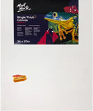 Mont Marte single thick canvas packaging with a colorful frog illustration.
