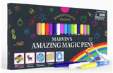 Marvin's Amazing Magic Pens packaging with a window in the box providing a view of the product.
