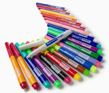 The assortment of markers being shown outside of the packaging.