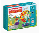Magformers Carnival Plus Set packaging with colorful ferris wheel model 