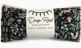 Deep Rest eye pillows with nature-themed design 